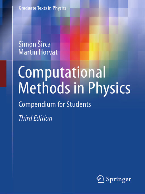 Title details for Computational Methods in Physics by Simon Širca - Available